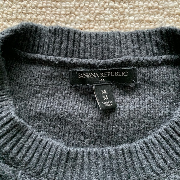 Cropped grey sweater - Picture 2 of 3